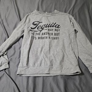 Funny Tequila Not The Answer Worth A Shot Womens Crewneck Sweatshirt Size Large?